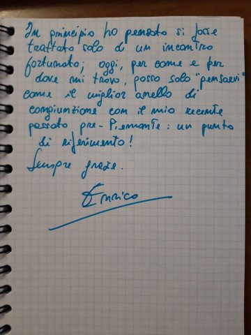 Messaggio scritto a mano dagli studenti TurinLex, n. 17