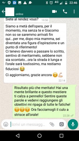 Messaggio scritto a mano dagli studenti TurinLex, n. 21