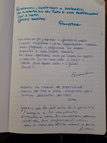 Messaggio scritto a mano dagli studenti TurinLex, n. 6